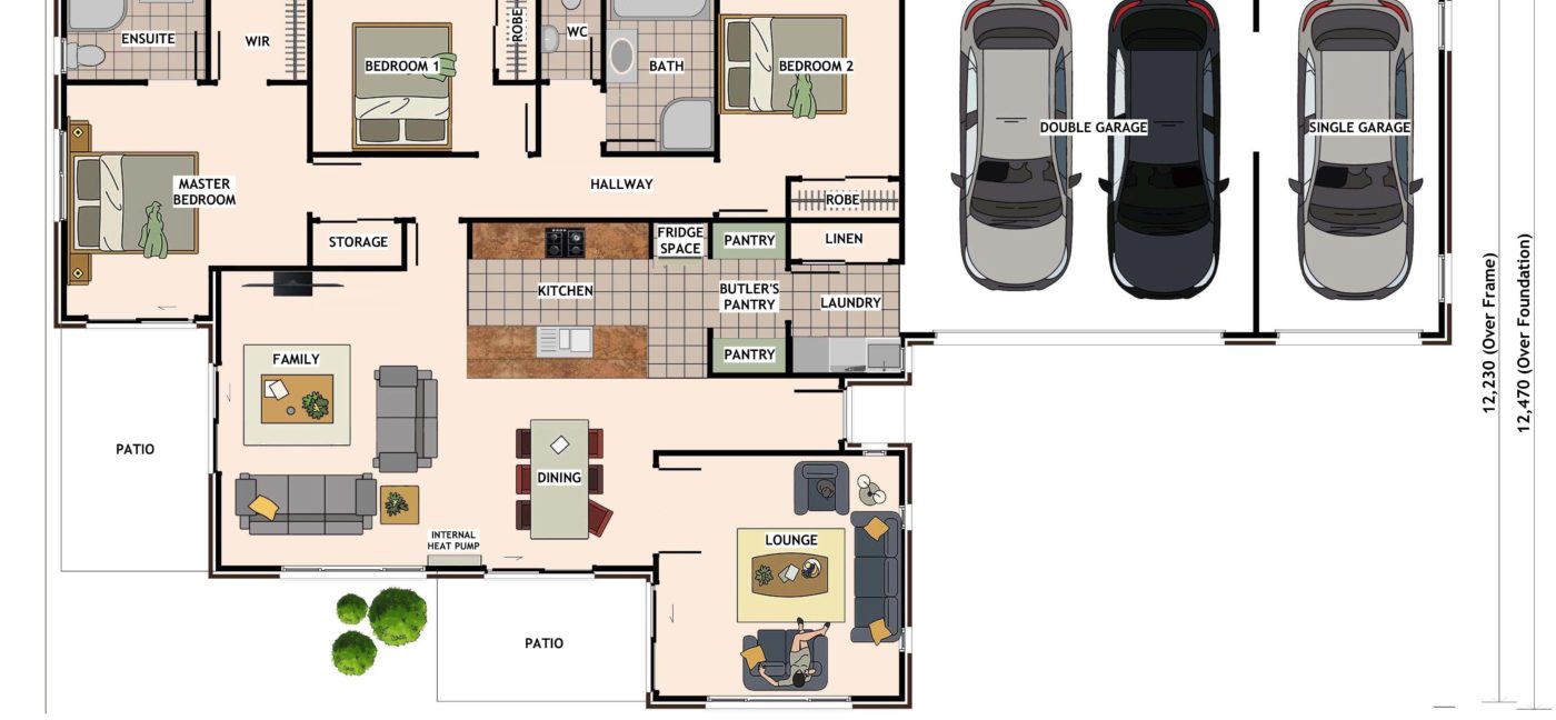 Albrighton Coloured Floor Plan