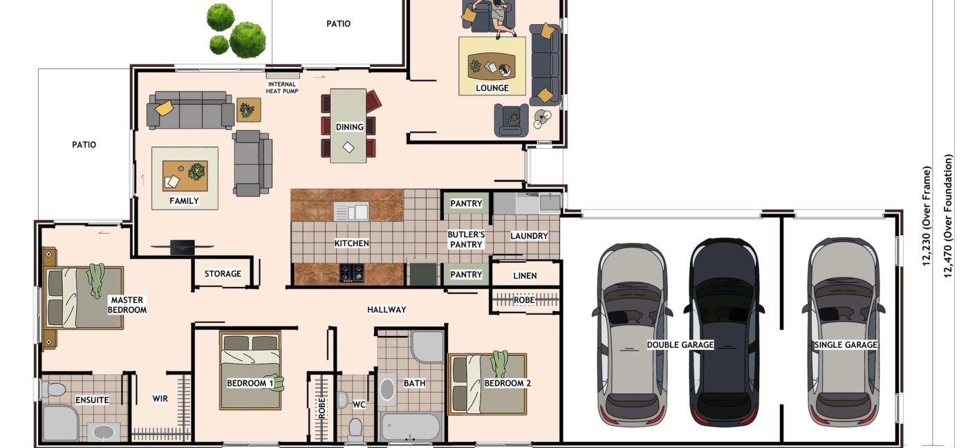 Albrighton For Coloured Floor Plan 09 April 2018 Mirror Version