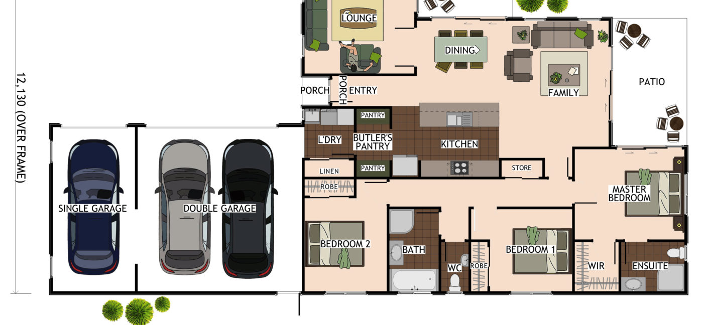 Coloured Floor Plan