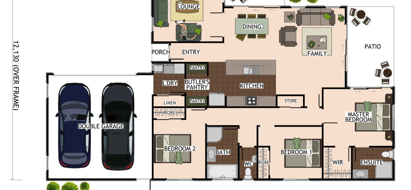 Coloured Floor Plan