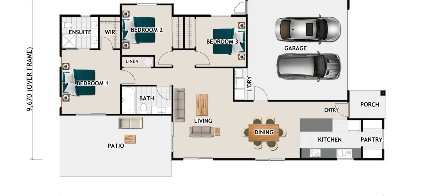 Eddie Plans Tilley Coloured Floor Plan