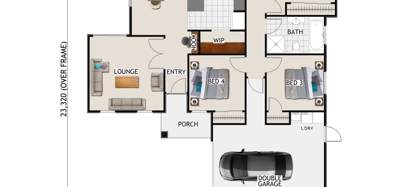 Eddie Plans Worcester Triple Coloured Floor Plan