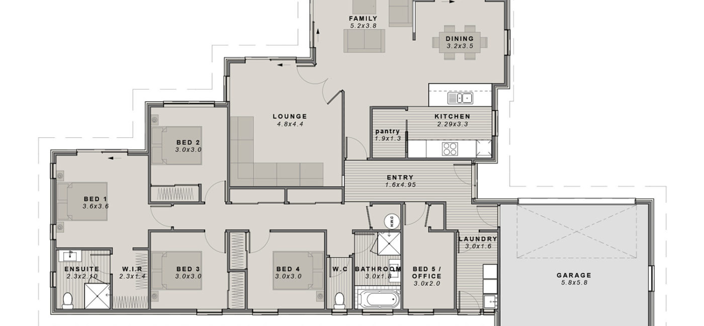 Flaxton Showhome Plan